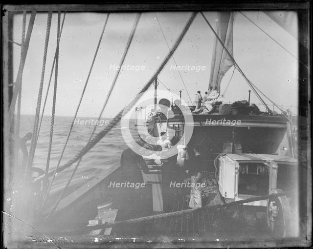 USFC Steamer "Albatross" Survey of Fishing Banks from Newport to Newfoundland, 1885. Creator: United States National Museum Photographic Laboratory.