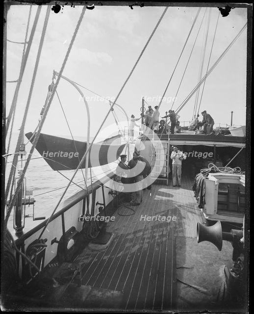 USFC Steamer "Albatross" Survey of Fishing Banks from Newport to Newfoundland, 1885. Creator: United States National Museum Photographic Laboratory.