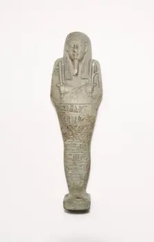 Ushabti (Funerary Figurine) of Horudja, Egypt, Late Period, Dynasty 30 (380-343 BCE). Creator: Unknown