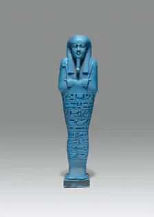 Ushabti (Funerary Figurine) of Psamtek, Egypt, Late Period, Dynasty 26, reign of Amasis (570-526 BCE Creator: Unknown