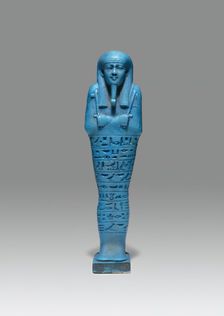 Ushabti (Funerary Figurine) of Psamtek, Egypt, Late Period, Dynasty 26, reign of Amasis (570-526 BCE Creator: Unknown