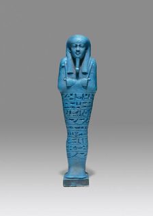 Ushabti (Funerary Figurine) of Psamtek, Egypt, Late Period, Dynasty 26, reign of Amasis (570-526 BCE Creator: Unknown