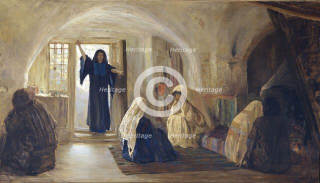 Ushered in a tearful joy, 1899-1905. Artist: Polenov, Vasili Dmitrievich (1844-1927)