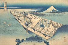 Ushibori in Hitachi Province (Joshu Ushibori), from the series Thirty-six Views of ..., ca. 1830-32. Creator: Hokusai