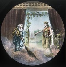 Using water to put out fire c1910. Creator: Unknown