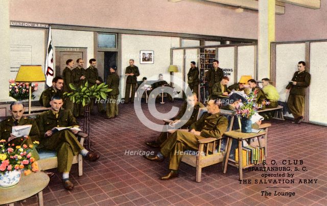 USO Club, Spartanburg, South Carolina, USA, 1943. Artist: Unknown