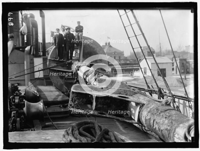 U.S.S. Maine, Mast of the Maine, between 1909 and 1914. Creator: Harris & Ewing.
