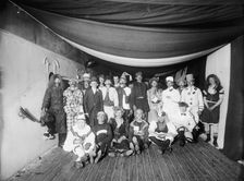 U.S.S. Maine, a fancy dress ball, 1896. Creator: William H. Jackson