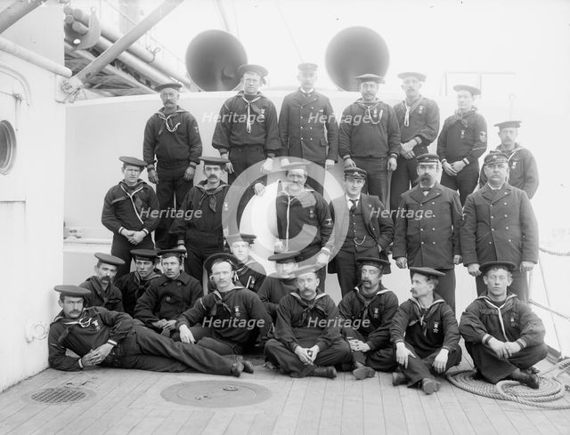 U.S.S. Maine, army and navy union, 1896. Creator: William H. Jackson.