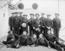 U.S.S. Maine, bachelors glee club, 1896. Creator: Byron Company