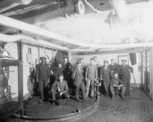 U.S.S. Maine, gunner's gang, 1896. Creator: William H. Jackson