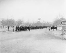 U.S.S. Maine, land drill, (1896?). Creator: Unknown