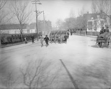 U.S.S. Maine, land drill, (1896?). Creator: Unknown