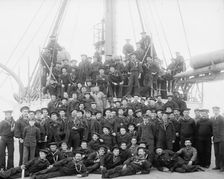 U.S.S. Maine, ship's company, 1896. Creator: William H. Jackson