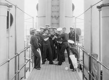 U.S.S. Massachusetts, boxing, between 1896 and 1901. Creator: Unknown