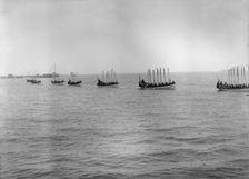 U.S.S. Massachusetts, boat drill, between 1896 and 1901. Creator: Unknown