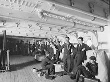 U.S.S. Newark, berth deck, between 1891 and 1901. Creator: William H. Jackson