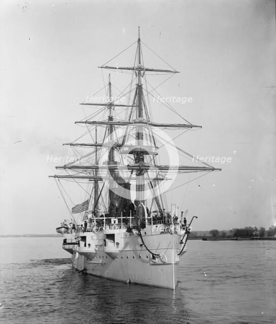 U.S.S. Newark, c1891. Creator: William H. Jackson.