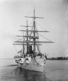 U.S.S. Newark, c1891. Creator: William H. Jackson