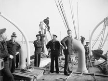 U.S.S. Newark, forecastle, between 1891 and 1901. Creator: William H. Jackson