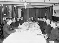 U.S.S. Newark, junior officers mess, between 1891 and 1901. Creator: Unknown