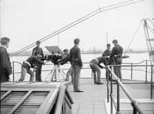 U.S.S. Newark, machine guns, between 1891 and 1901. Creator: Unknown
