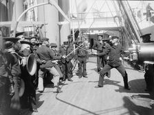 U.S.S. Newark, sword exercise, between 1891 and 1901. Creator: Unknown