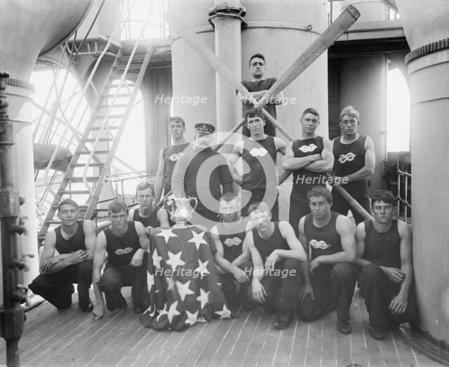 U.S.S. New York, a champion boat crew, between 1893 and 1901. Creator: William H. Jackson.
