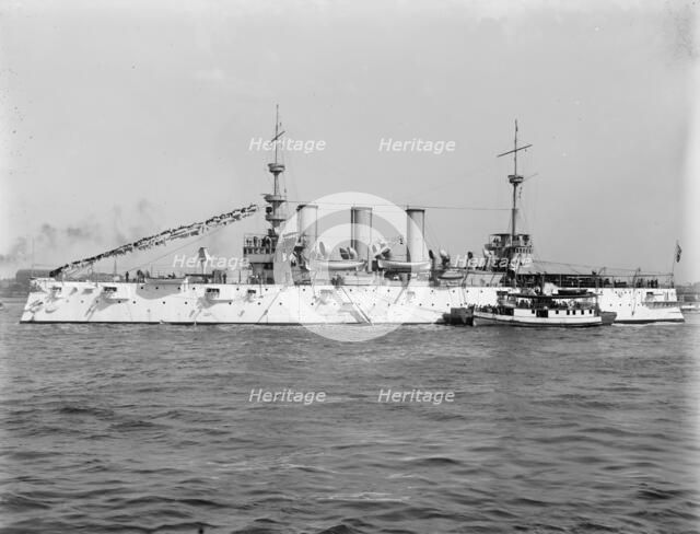 U.S.S. New York, between 1893 and 1901. Creator: William H. Jackson.