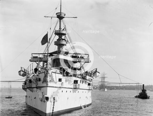 U.S.S. New York, c1894. Creator: William H. Jackson.