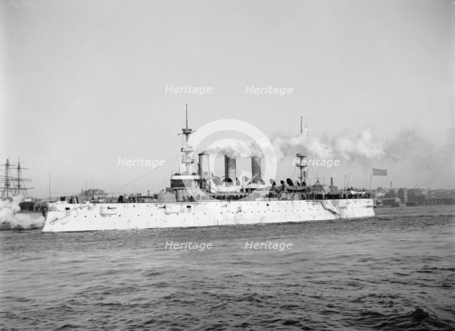 U.S.S. New York, c1893. Creator: William H. Jackson.