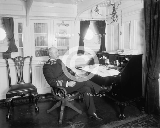 U.S.S. New York, Capt. Chadwick, between 1893 and 1901. Creator: William H. Jackson.
