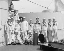 U.S.S. New York, crew of forward 8 inch guns, between 1893 and 1901. Creator: William H. Jackson