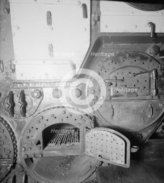 U.S.S. New York, fire room, between 1893 and 1901. Creator: William H. Jackson.