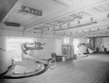 U.S.S. New York, forward gun deck, between 1893 and 1901. Creator: William H. Jackson