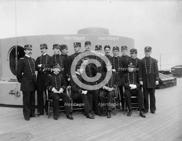 U.S.S. New York, junior officers, between 1893 and 1901. Creator: William H. Jackson.