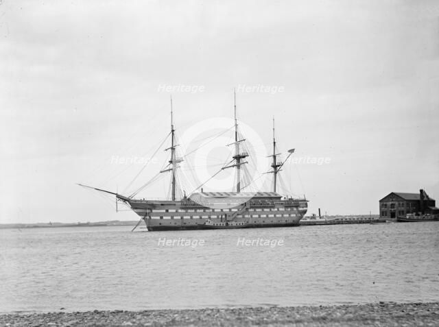 U.S.S. New Hampshire at Coasters Harbor, between 1890 and 1901. Creator: Unknown.