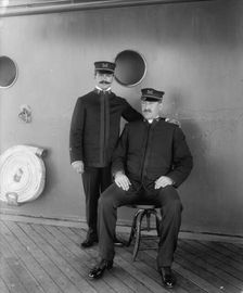 U.S.S. Oregon, warrant officers, between 1896 and 1901. Creator: Unknown