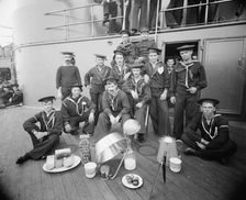 U.S.S. Oregon, berth deck cooks, between 1896 and 1901. Creator: Unknown