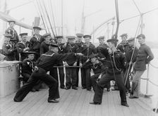 U.S.S. Atlanta, sword exercise, between 1886 and 1901. Creator: Unknown