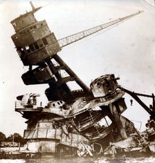 USS Arizona, attack on Pearl Harbor, December 7th, 1941. Creator: Unknown