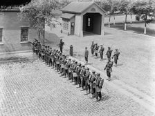 U.S.S. Boston, riot drill at Brooklyn Navy Yard, between 1890 and 1901. Creator: Unknown