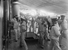 U.S.S. Brooklyn, single stick exercise, between 1896 and 1899. Creator: Unknown