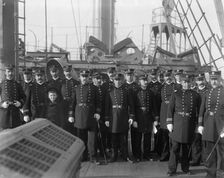 U.S.S. Chicago, the captain and officers, between 1890 and 1901. Creator: Unknown