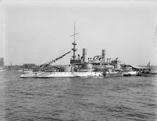 U.S.S. Indiana, between 1895 and 1901. Creator: Unknown
