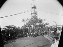 U.S.S. Iowa, ship's company, (1898?). Creator: William H. Jackson