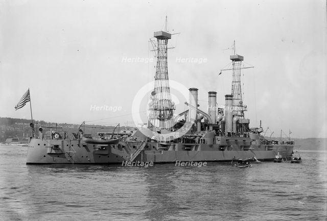 USS Kansas, between c1910 and c1915. Creator: Bain News Service.