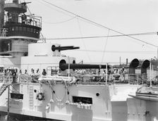 U.S.S. Kentucky, after turrets, 1900 or 1901. Creator: Unknown