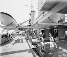 U.S.S. Kentucky, superstructure deck, 1900 or 1901. Creator: Unknown