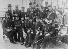 U.S.S. Lancaster, officers, between 1890 and 1901. Creator: Unknown